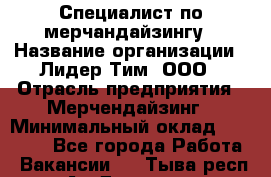 Специалист по мерчандайзингу › Название организации ­ Лидер Тим, ООО › Отрасль предприятия ­ Мерчендайзинг › Минимальный оклад ­ 28 000 - Все города Работа » Вакансии   . Тыва респ.,Ак-Довурак г.